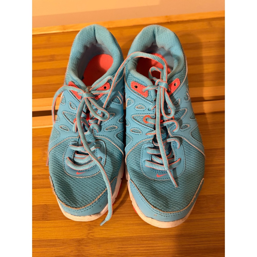 Nike Lunar Forever 4 Womens Running Shoes Blue Pink 554900-411 Size 6.5